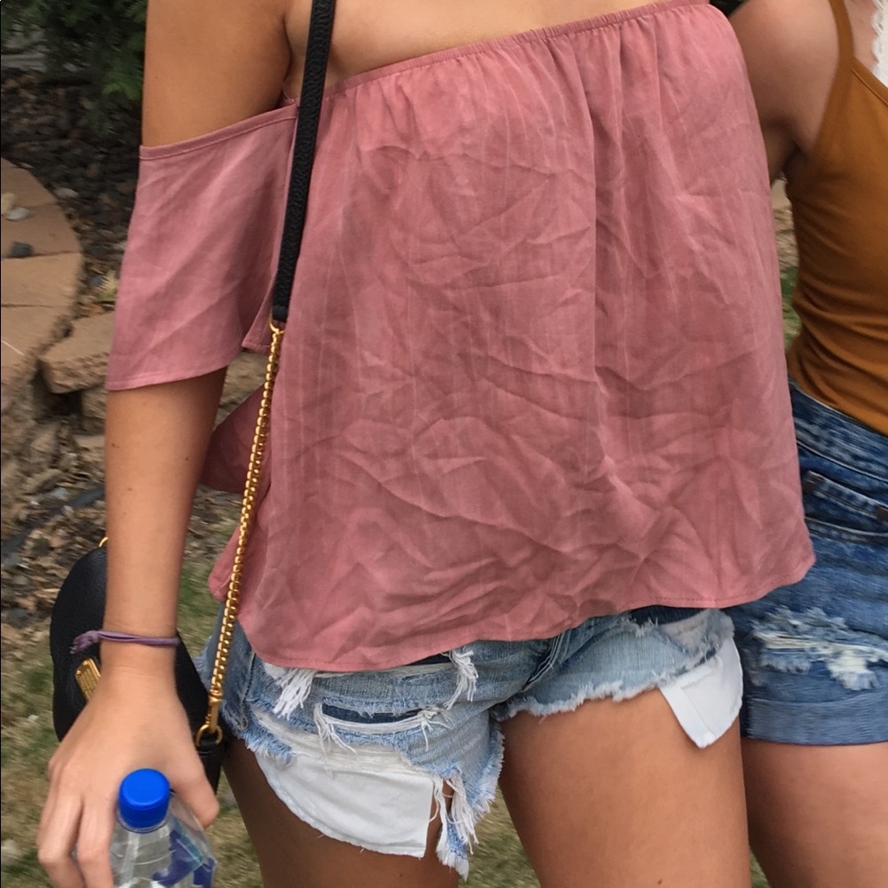 Nordstrom off the shoulder flowy top!